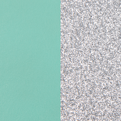 Leather insert for Les Essentielles Belt, Aqua / Silver Glitter leather-insert-for-les-essentielles-belt-aqua-silver-glitter-motif_large