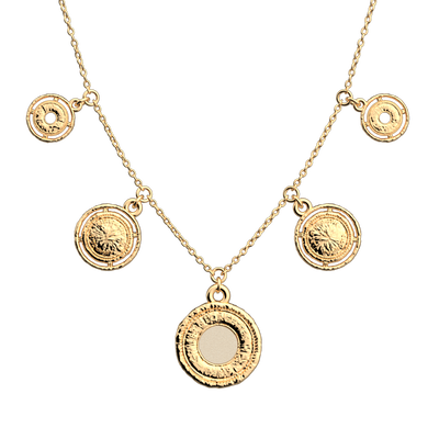 Pépite necklace, Cream / Gold Glitter reversible insert pepite-necklace-cream-gold-glitter-reversible-insert-pack_colliers