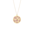 Girafe Necklace, Gold finish, Royal Blue / Mermaid Pink image number 1