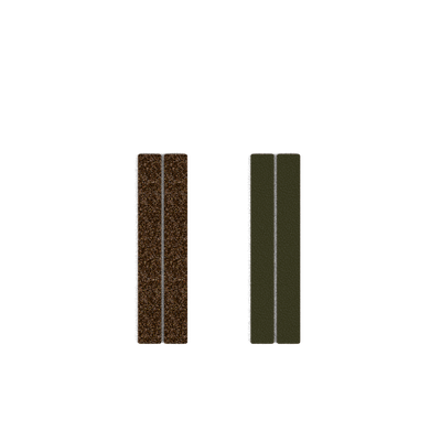 Cuir - Boucles d'oreilles, Bronze Paillettes / Vert de Gris cuir-boucles-d-oreilles-bronze-paillettes-vert-de-gris