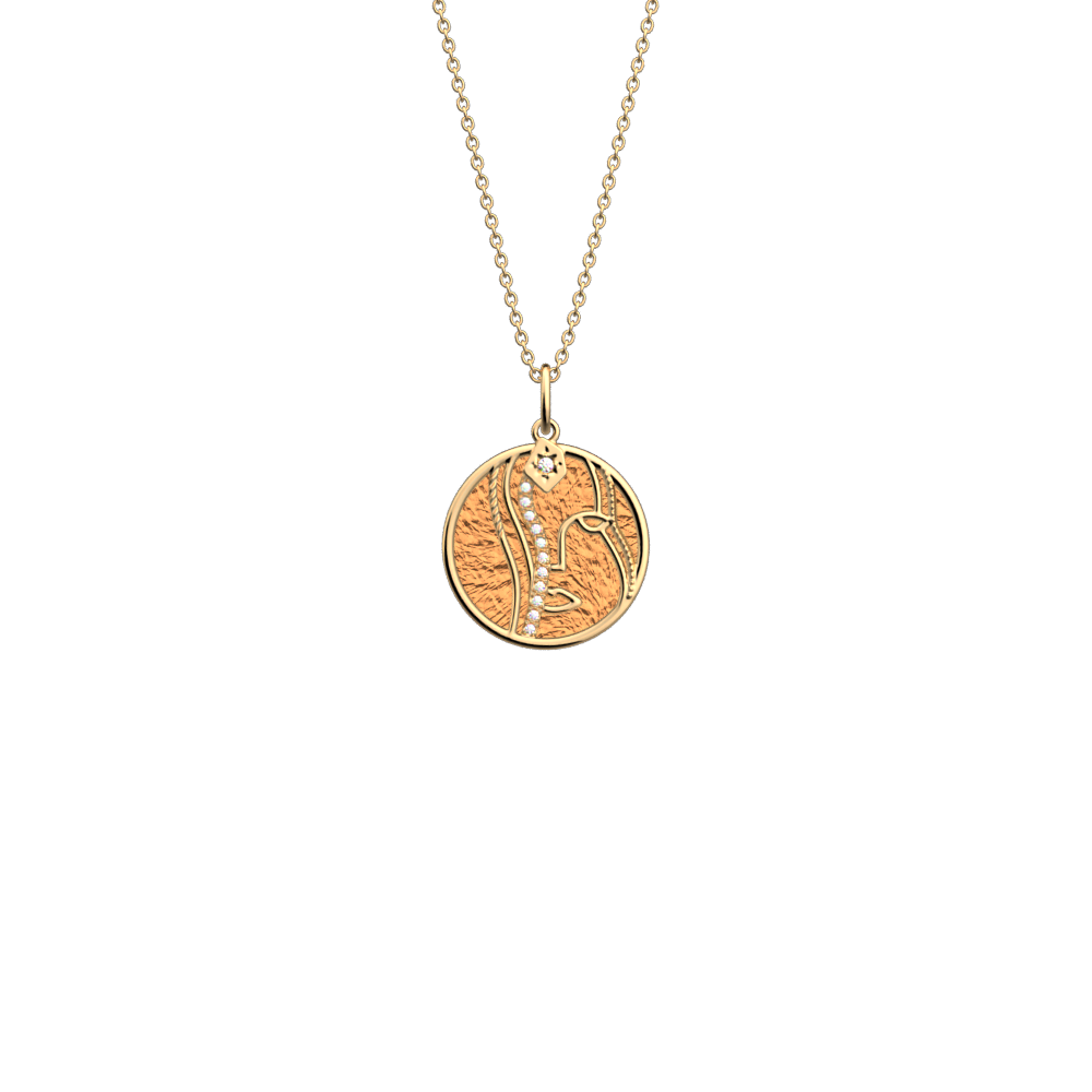 Collier Vierge, cuir réversible / - Les Georgettes - Modalova