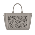 Bag Le Grand Sac, Metallic Grey, Girafe pattern image number 1