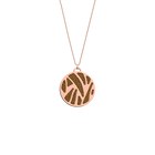 Perroquet Necklace, Rose gold finish, Copper / Dark Green image