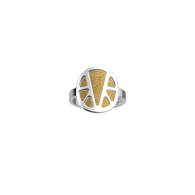 Ibiza Ring, Cream / Gold Glitter reversible insert ibiza-ring-cream-gold-glitter-reversible-insert-pack_bagues_essentielles