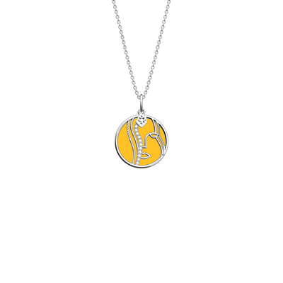 Virgo necklace, Sun / Navy Blue reversible insert virgo-necklace-sun-navy-blue-reversible-insert-pack_collier_zodiaque