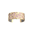 Girafe bracelet, Gold finish, Light Pink / Light Grey image number 1