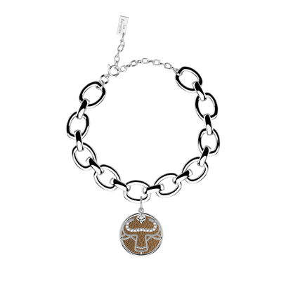 Taurus bracelet, Bronze / Terracotta reversible insert taurus-bracelet-bronze-terracotta-reversible-insert-pack_bracelets_zodiaque