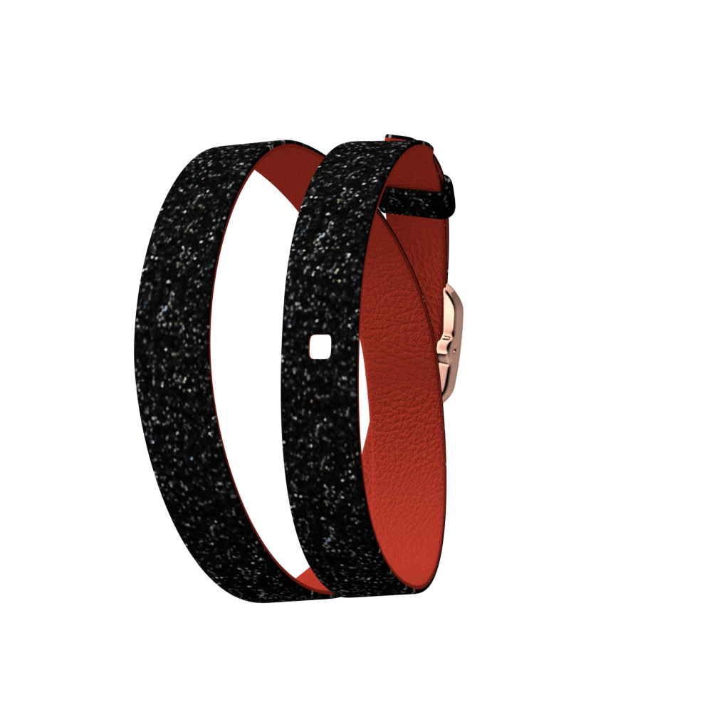 black-glitter-red-wraparound-leather-strap-rose-gold-finish-buckle-le_double_tour-1