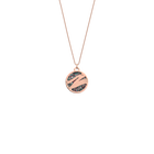 Vibrations Necklace, Rose gold finish, Soft Raspberry / Multicolored Glitter image number 2