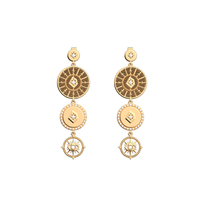 Astrale earrings Pampille , Bronze Glitter / Verdigris reversible inserts astrale-earrings-pampille-bronze-glitter-verdigris-reversible-inserts-pack_boucles_d_oreilles_essentielles_et_precieuses