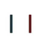 Simili réversible - Bagues, Bleu Pétrole / Framboise image number 1