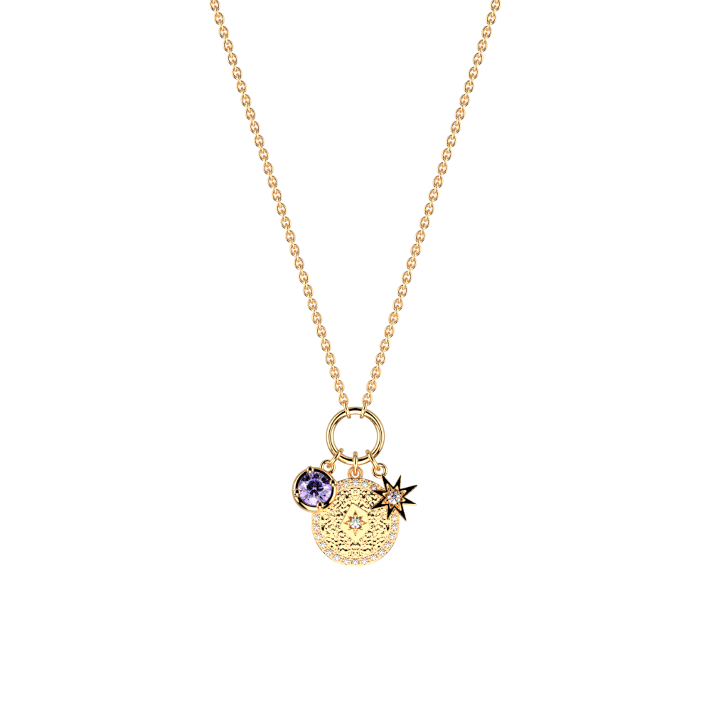 February birthstone necklace on sale
