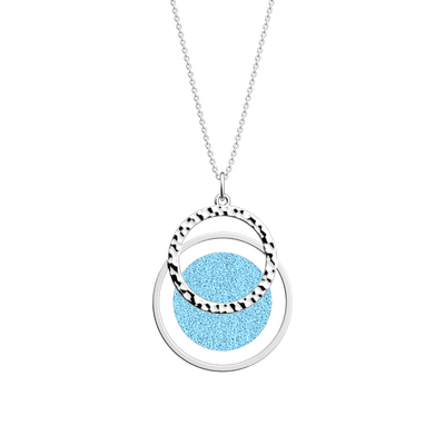 Collier Pure Martelée, cuir réversible Marine / Ciel Étoilé collier-pure-martelee-cuir-reversible-marine-ciel-etoile-pack_colliers