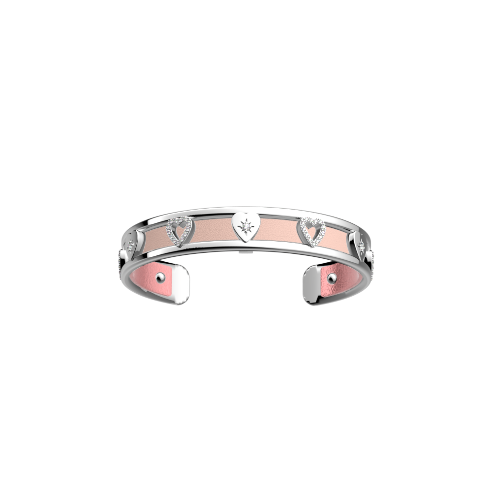 Manchette Caur Céleste, cuir réversible / Rose Métal - Les Georgettes - Modalova
