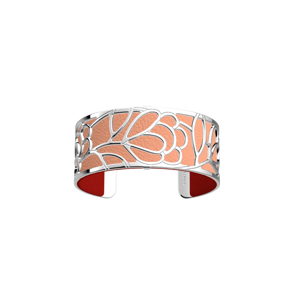 Cuir pour manchette Les Georgettes mousse / vieux rose, 40mm Cuir pour manchette Les Georgettes mousse / vieux rose, 40mm