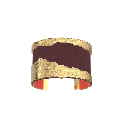 Caïman bracelet, Plum / Blood Orange reversible insert caiman-bracelet-plum-blood-orange-reversible-insert-pack_manchettes_essentielles