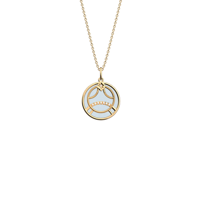 Collier Cancer, cuir réversible Cristal Bleu / Disco collier-cancer-cuir-reversible-cristal-bleu-disco-pack_collier_zodiaque
