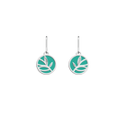 Boucle d'oreilles Arbre de Vie, cuirs réversibles Aquatic / Nude image number 1