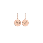 Boucle d'oreilles Épis de Blé, Finition dorée rose, Nude / Aquatic image