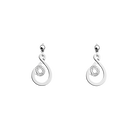 Céleste 25mm Earrings, Silver finish image number 1