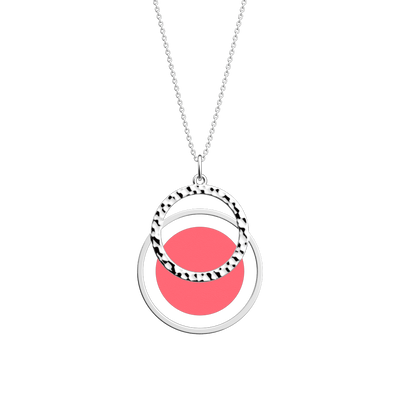 Collier Pure Martelée, cuir réversible Amaryllis rose / Fuchsia Exotique collier-pure-martelee-cuir-reversible-amaryllis-rose-fuchsia-exotique-pack_colliers