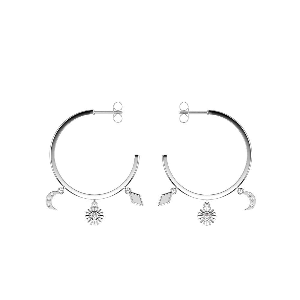 Boucles d'oreilles Luna - Les Georgettes - Modalova