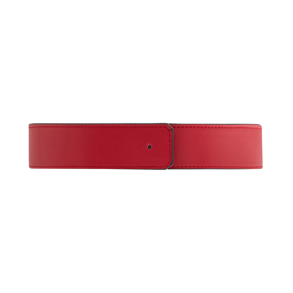 Ceinture largeur 33 mm, Framboise / Marron Foncé - Les Georgettes - Modalova