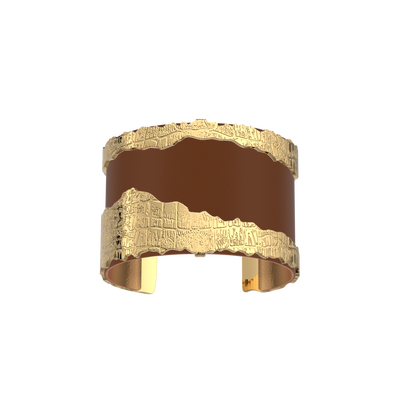 Caïman bracelet, Bronze / Terracotta reversible insert caiman-bracelet-bronze-terracotta-reversible-insert-pack_manchettes_essentielles