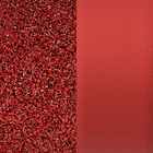 Leather insert - Bracelets, Red Glitter / Scarlet image number 1