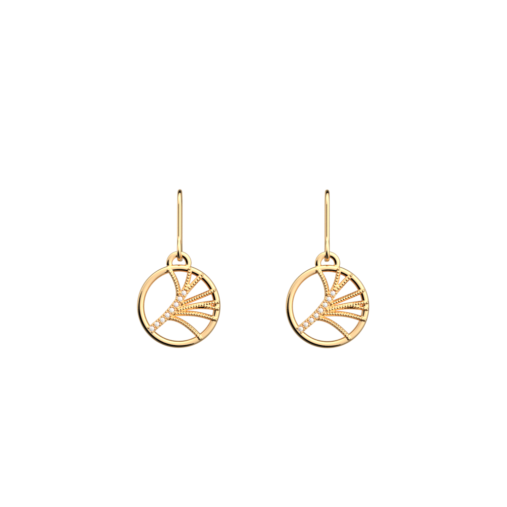 Boucles d'oreilles Rose des Sables Précieuse - Les Georgettes - Modalova