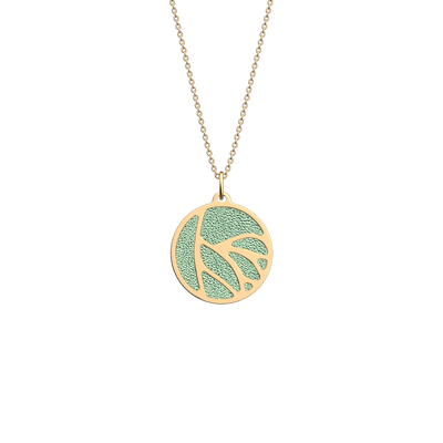 Ara necklace, Metallic Aquamarine / Aquatic reversible insert ara-necklace-metallic-aquamarine-aquatic-reversible-insert-pack_colliers