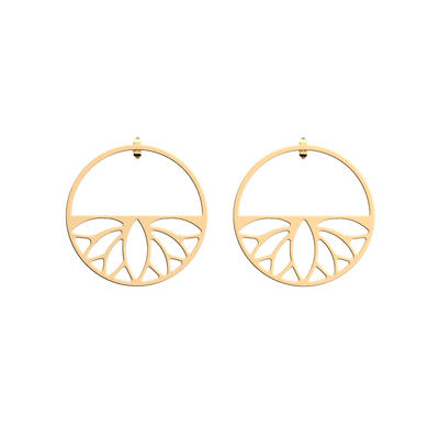 Lotus earrings lotus-earrings-pendantes