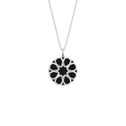 Collier Arabesque, cuir réversible Paillettes Orientales / Khôl Noir image number 2