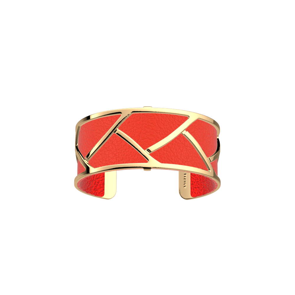 Manchette Tresse, cuir réversible / Rouge Passion - Les Georgettes - Modalova