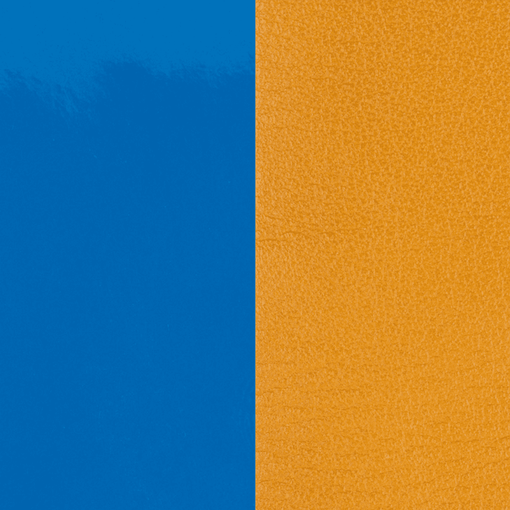 Cuir - Colliers, Bleu Vif Vernis / Moutarde - Les Georgettes - Modalova