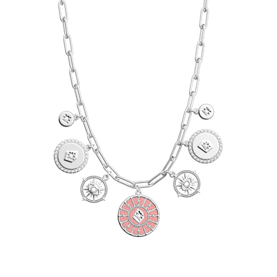 Astrale Pampille necklace, Jasmine / Metallic Pink reversible insert astrale-pampille-necklace-jasmine-metallic-pink-reversible-insert-pack_colliers