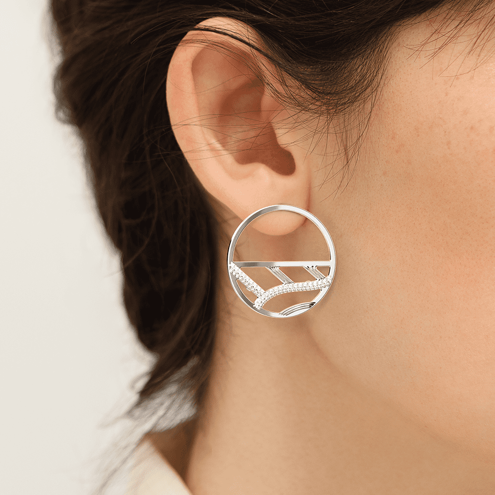 Cuir boucle discount d oreille georgette