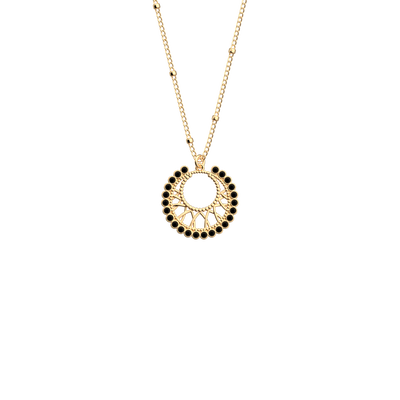 Arabesque Necklace, Black Lacquer arabesque-necklace-black-lacquer-collier_chaine