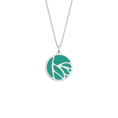 Ara necklace, Aquatic / Metallic Aquamarine reversible insert ara-necklace-aquatic-metallic-aquamarine-reversible-insert-pack_colliers