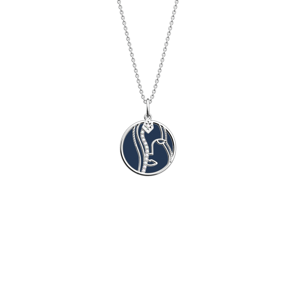 Collier Vierge, cuir réversible / - Les Georgettes - Modalova
