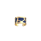 Girafe Ring, Gold finish, Sun / Navy blue image number 2