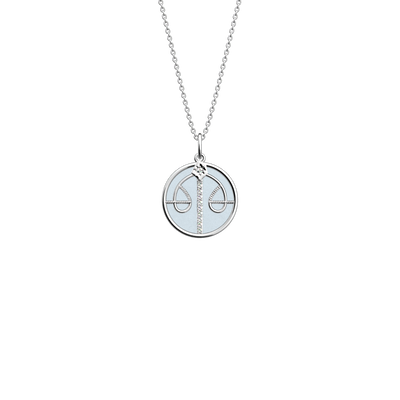 Libra necklace, Crystal Blue / Disco reversible insert libra-necklace-crystal-blue-disco-reversible-insert-pack_collier_zodiaque