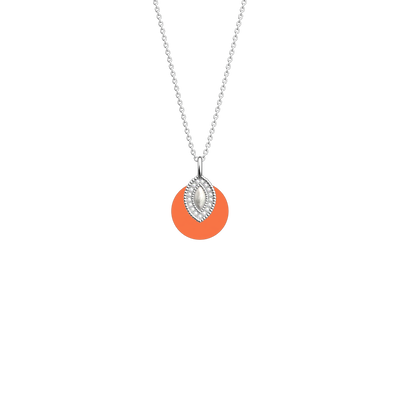 Persane necklace, Multicoloured Glitter / Tangerine reversible insert persane-necklace-multicoloured-glitter-tangerine-reversible-insert-pack_colliers