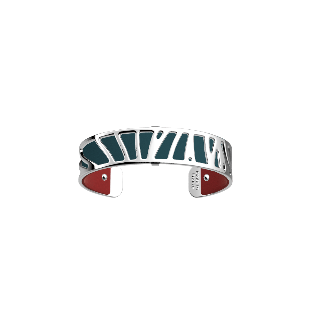 Perroquet Bracelet, Silver finish, Petrol Blue / Raspberry image number 1