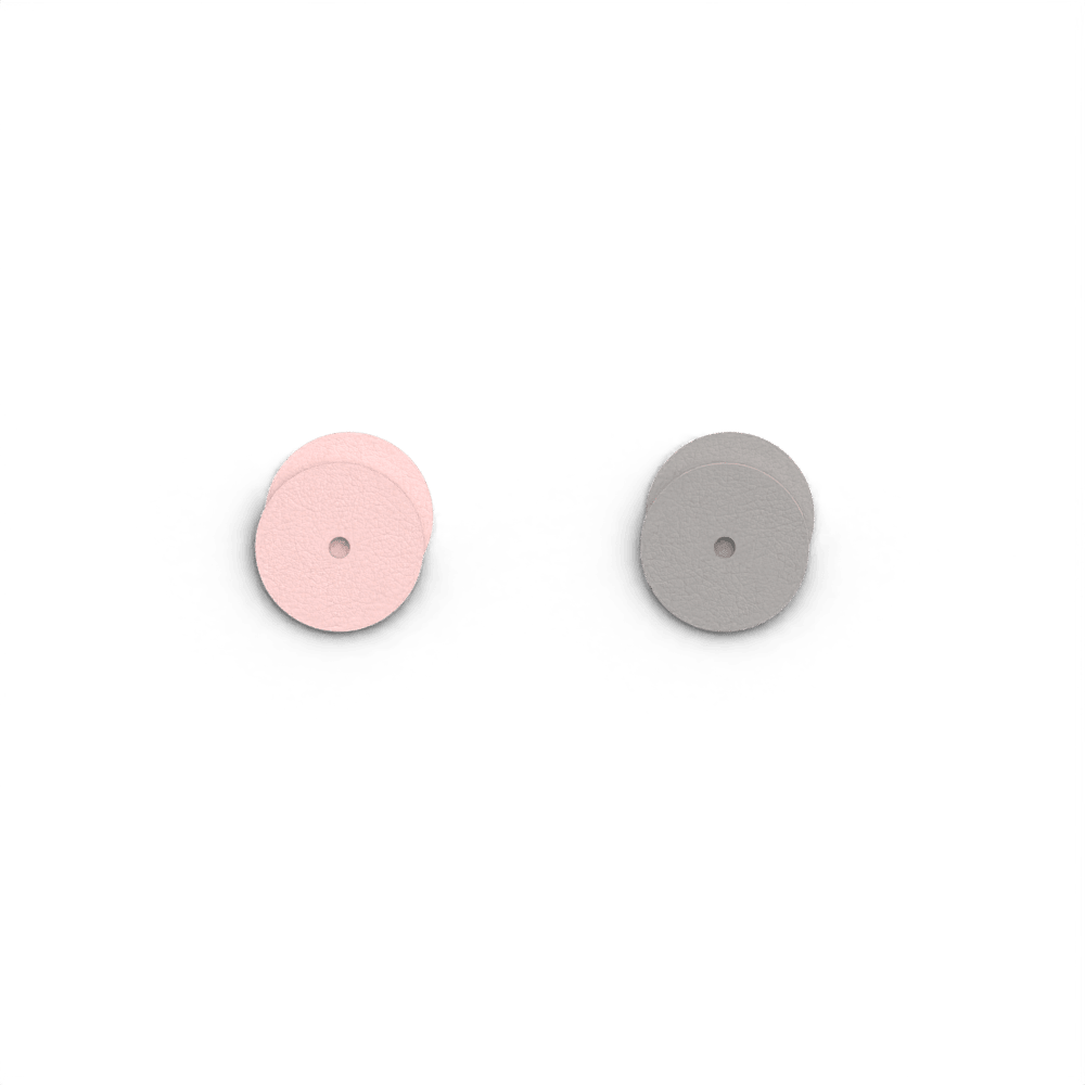 Trèfle Earrings, Light Pink / Light Grey reversible insert image number 4