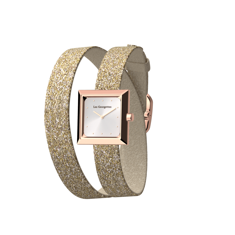 Rose gold glitter best sale watch