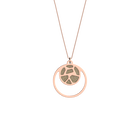 Collar Girafe, Acabado Dorado Rosa, Crema / Dorado Glitter image number 2