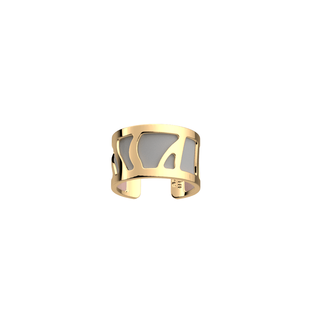 Bague Perroquet, simili réversible Rose Clair / Gris Clair image number 1