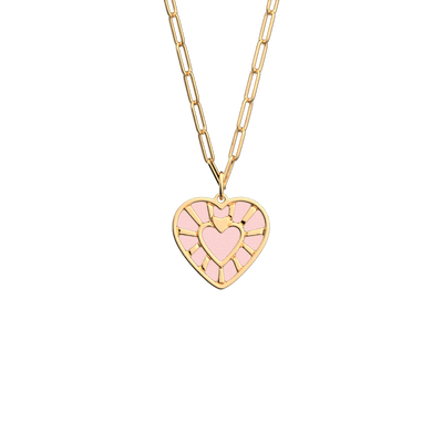 Cœur necklace, Light Pink / Light Grey reversible insert c-ur-necklace-light-pink-light-grey-reversible-insert-pack_colliers