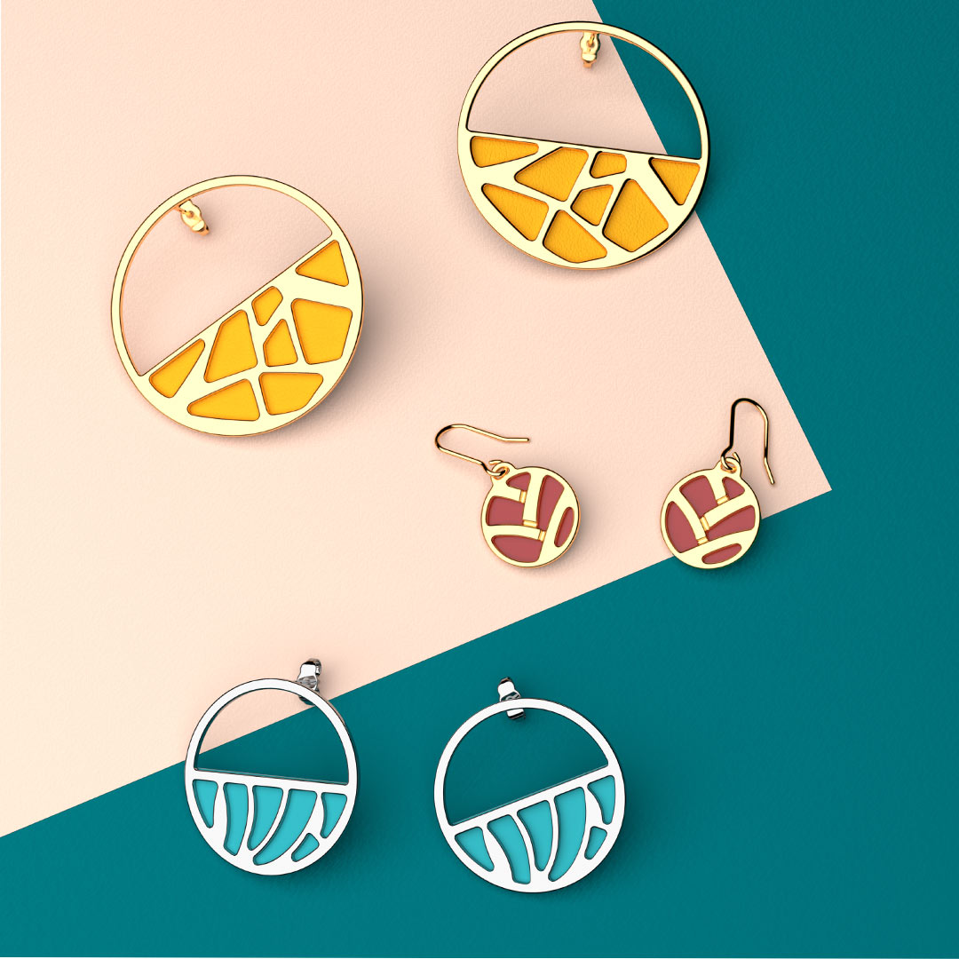 Boucles d'oreilles Perroquet Tresse Girafe